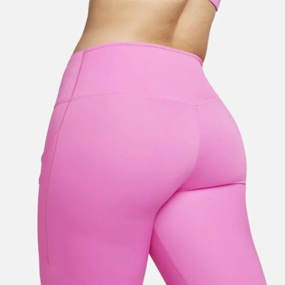 NWT Nike InfinaLock Firm Support High-Waisted 7/8 Pink Leggings - Picture 5 of 7